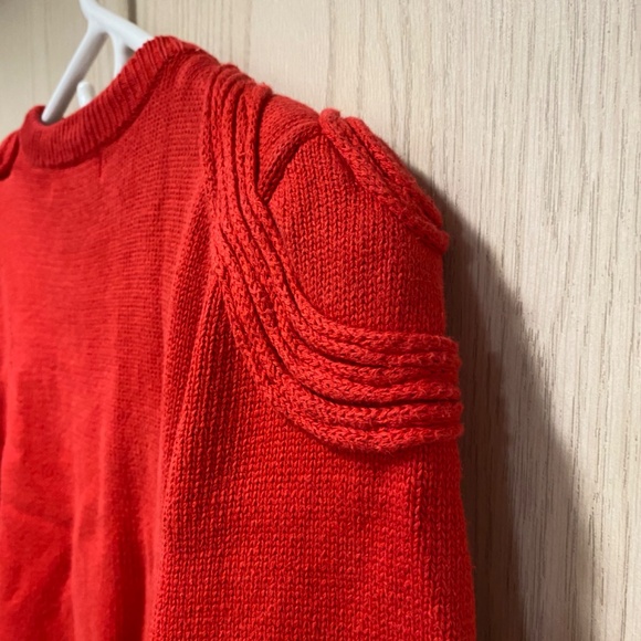 Vintage Franco Valerie Size S Women’s Red Cotton Pullover Sweater - Picture 4 of 11